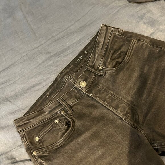 All Saints Black Jeans Size W31 ($210 Retail) - Picture 3 of 5